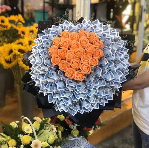 TOP 20 Hình ảnh bó hoa bằng tiền 500k đẹp nhất  Hoa tiền Hà Nội