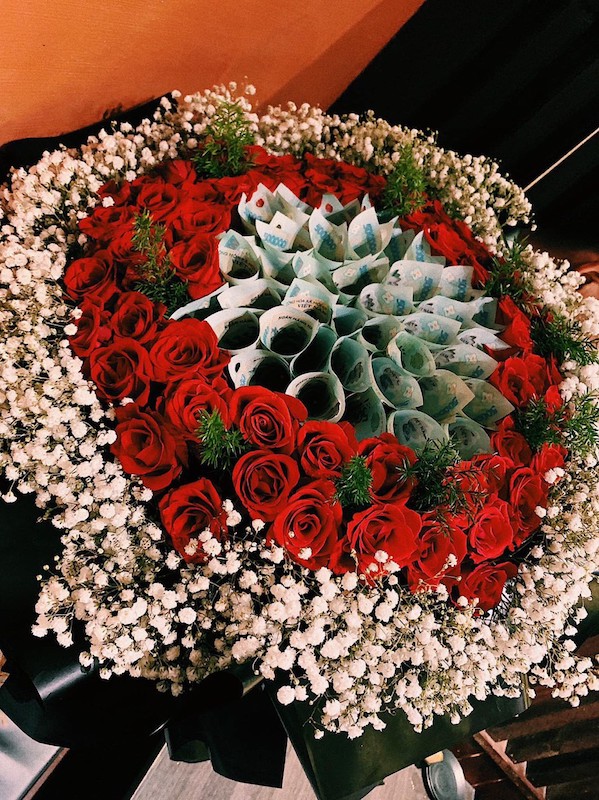 Bó hoa bằng tiền đẹp tại Hoa tươi Rạch Kiến  Shop hoa tươi Rạch Kiến