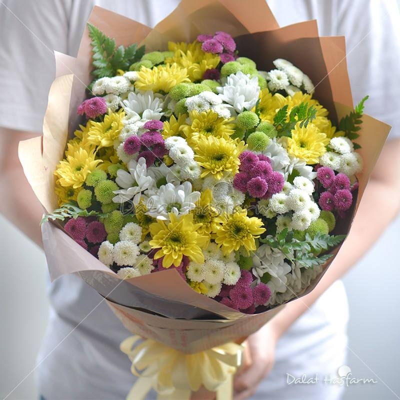 Một bó hoa được làm từ chính tình yêu dành cho hoa của DHF.