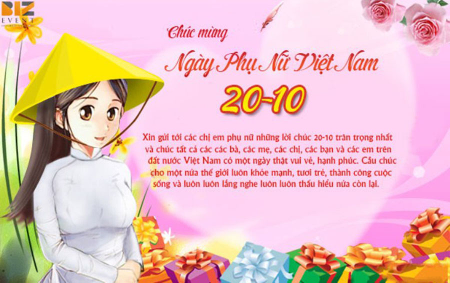 Những lời chúc yêu thương và ý nghĩa dành tặng phụ nữ Việt Nam 20-10